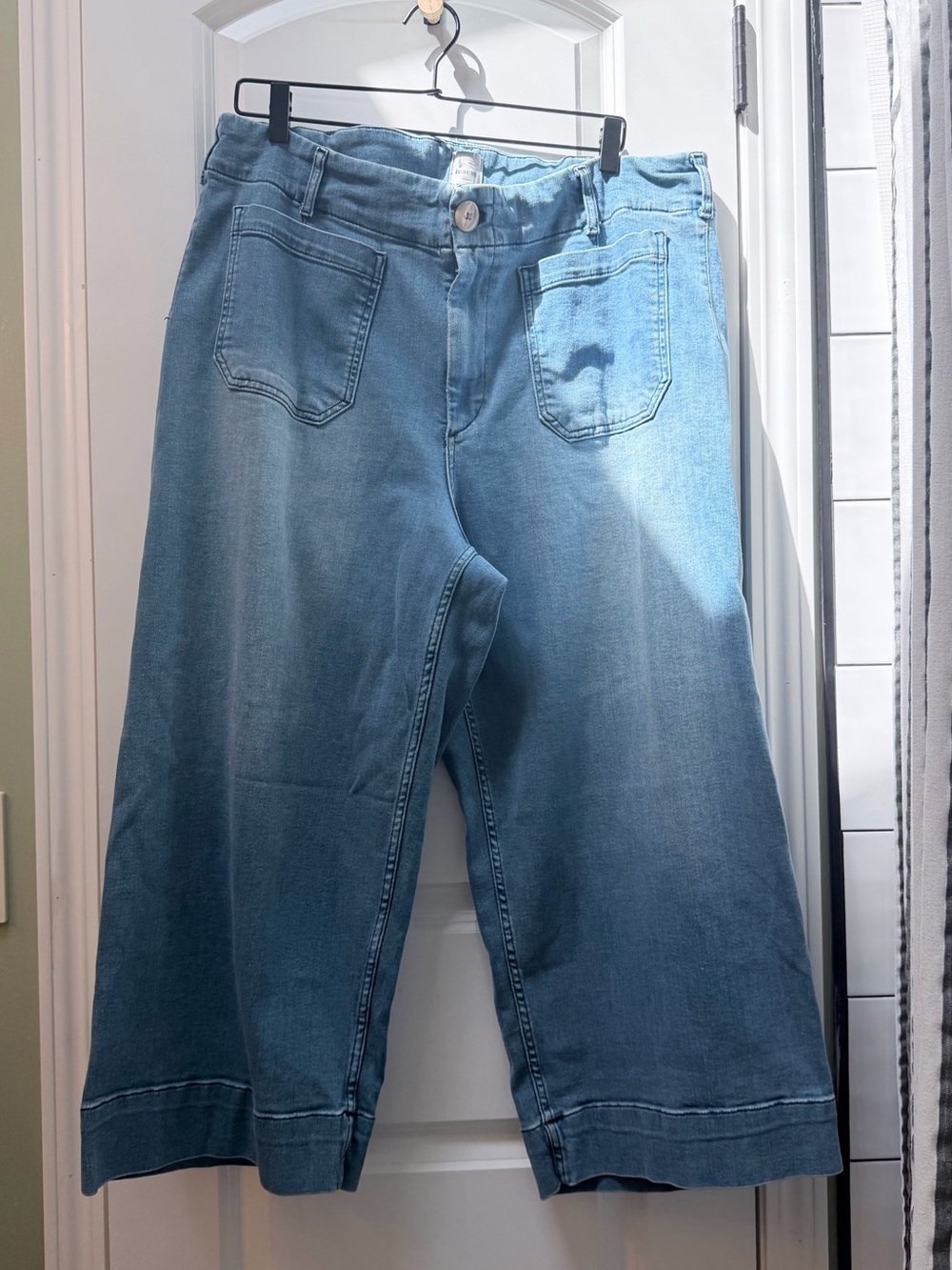 Anthropologie Maeve Collette Cropped Denim Pants